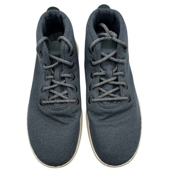 ALLBIRDS Hightop Wool Runner Up Mizzle Sneakers Blue Men's Size 13 - Picture 3 of 9
